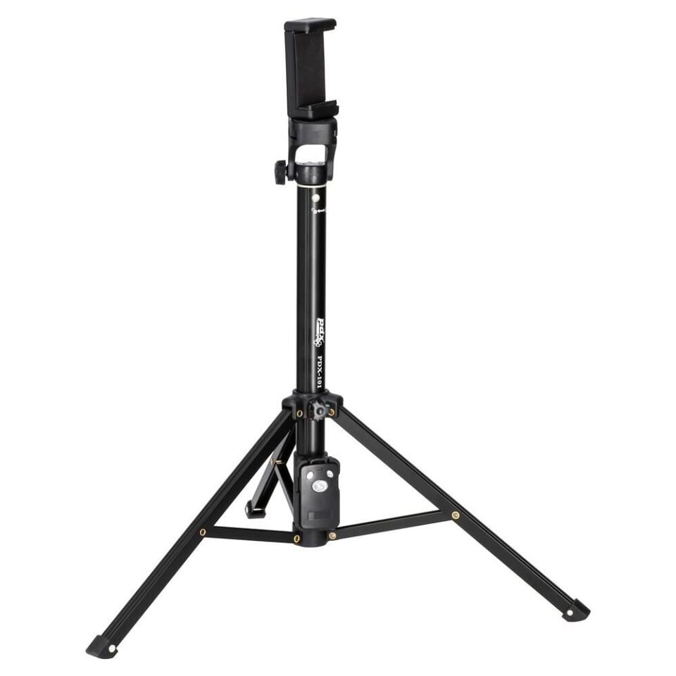 PDX 101 Fotoğraf ve Video Çekimi İçin 102cm Kumandalı Telefon Tripodu