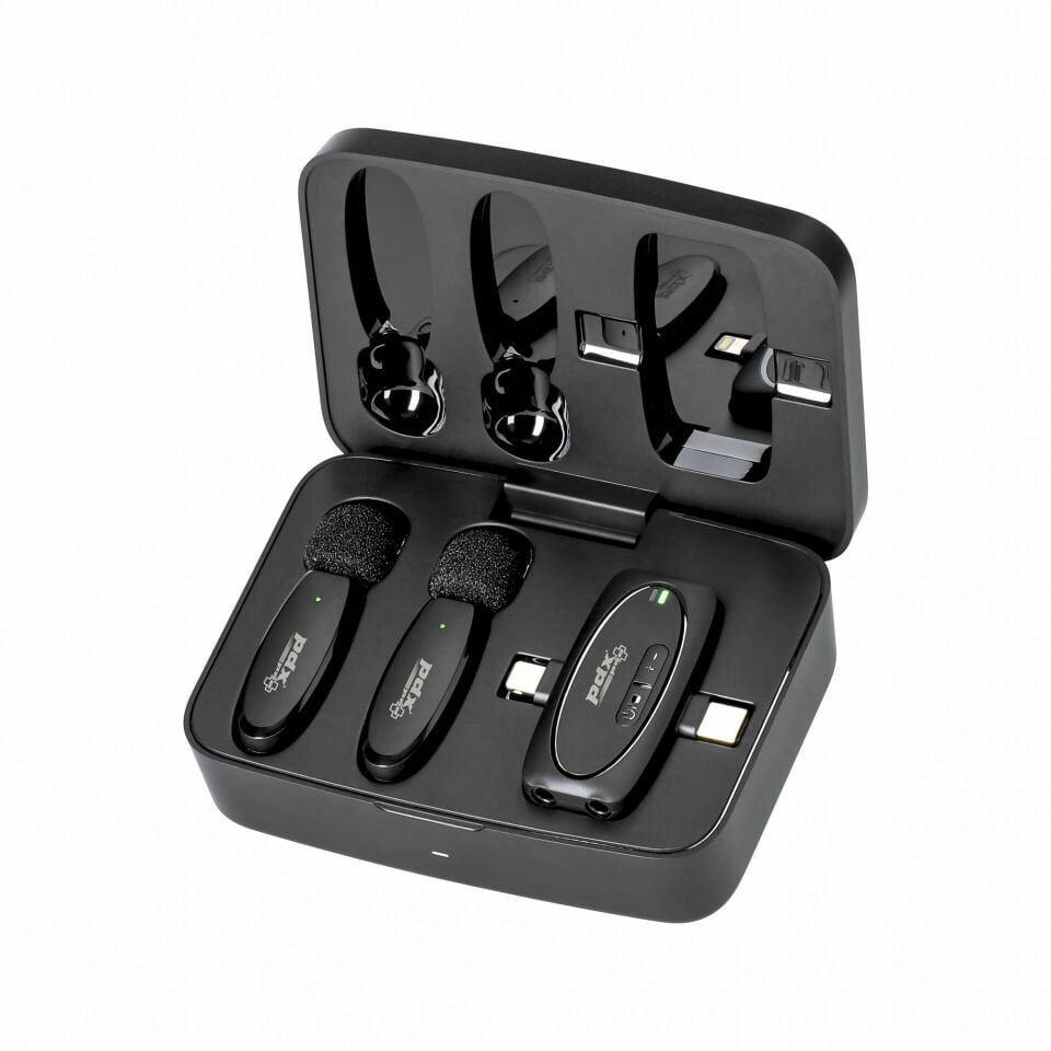 Pdx Pro V10 Kablosuz İkili Yaka Mikrofonu