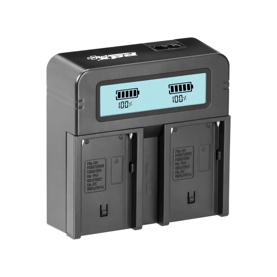 PDX Panasonic VW-VBD58 İkili Şarj Cihazı