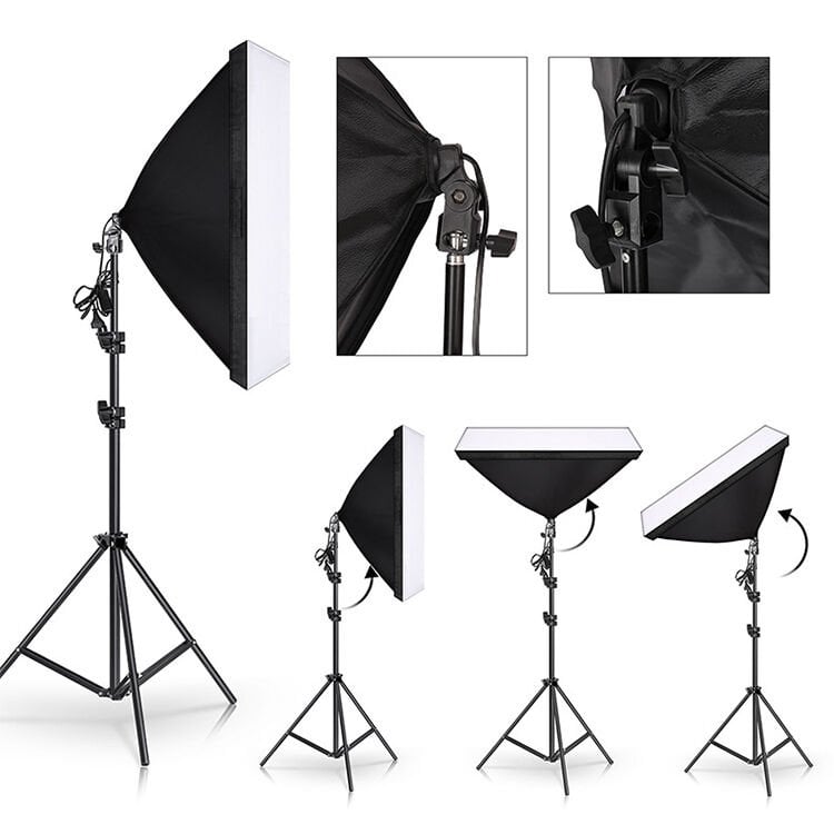 PDX 50×70 İkili Softbox – 2× Işık Ayağı Dahil (2 m)