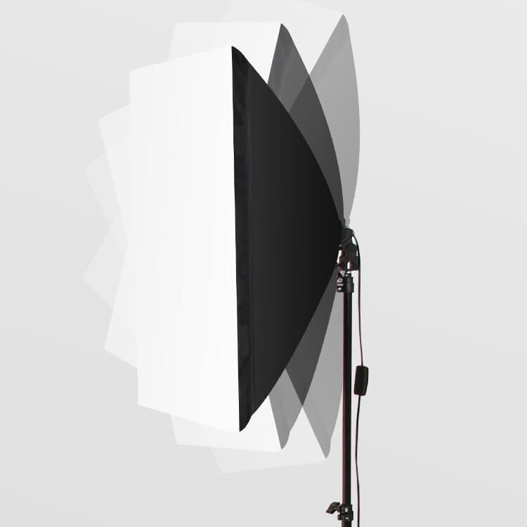 PDX 50×70 Softbox İkili + Çanta – 2× Işık Ayağı Dahil (2 m)