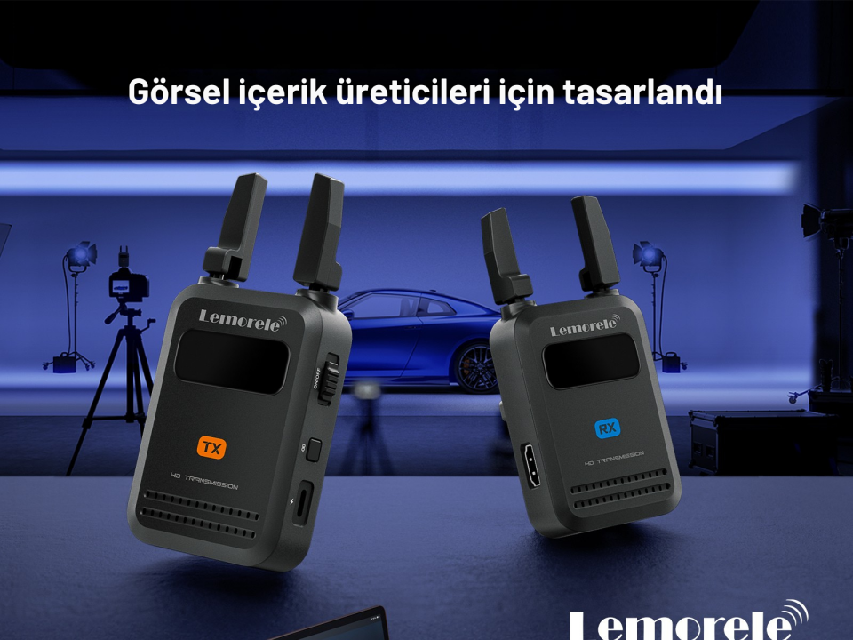 Lemorele R5000 200 Metre Kablosuz HDMI Video Aktarım Kiti (1080p 60Hz, 5GHz, Dual Anten)