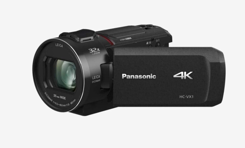 Panasonic HC-VX1EG-K 4K Kamera – 24x Optik Zoom, 1/2.5” BSI MOS, Hybrid OIS+