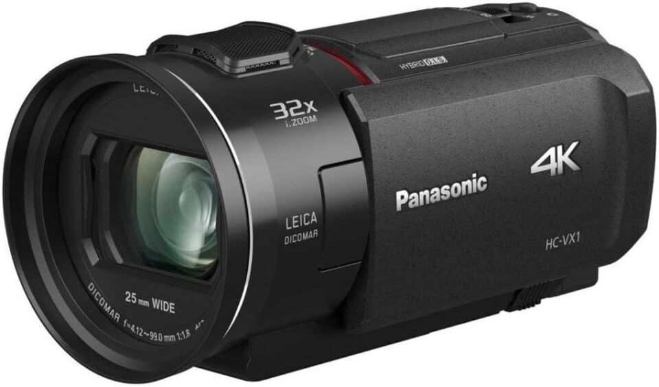 Panasonic HC-VX1EG-K 4K Kamera – 24x Optik Zoom, 1/2.5” BSI MOS, Hybrid OIS+