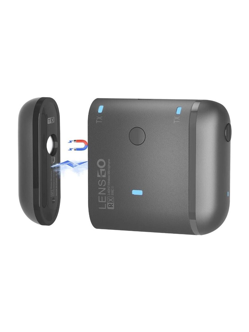 Lensgo Kablosuz Yaka Mikrofonu 318C | Wireless | Mobil Kullanım