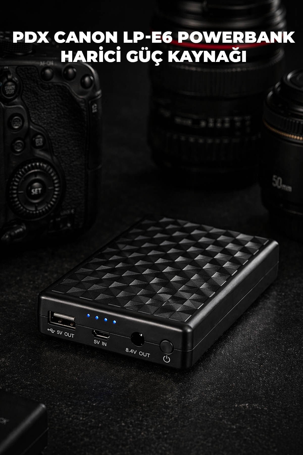 PDX PDX LP-E6 Powerbank Harici Güç Kaynağı Görsel 2