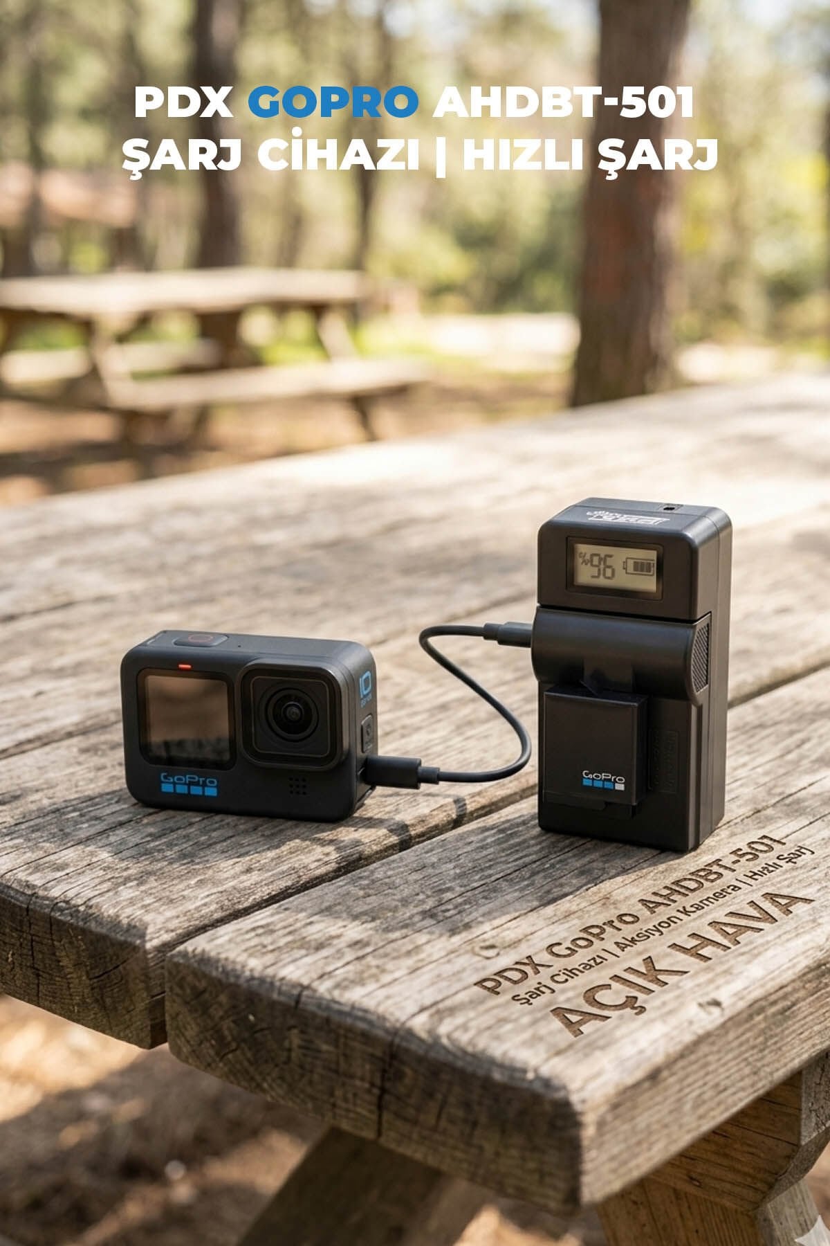 PDX PDX GoPro AHDBT-501 Şarj Cihazı Görsel 4
