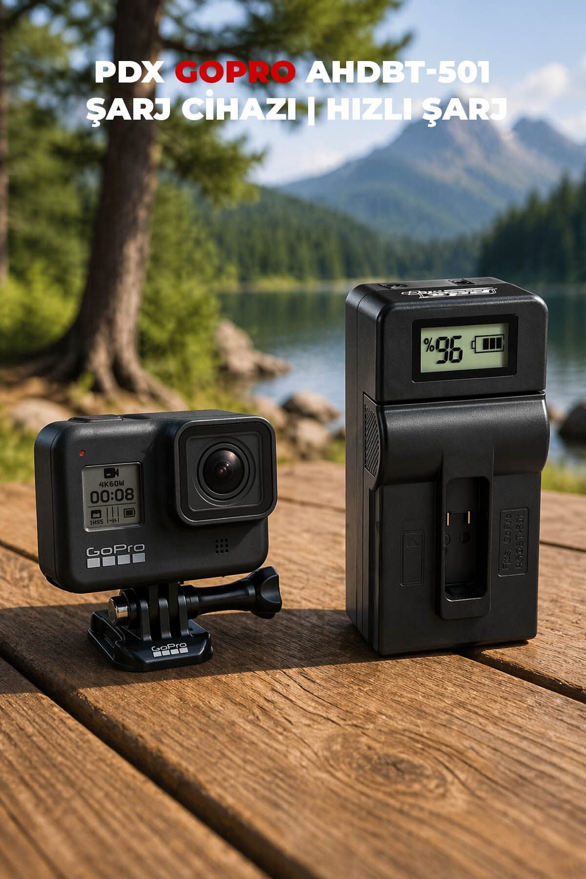 PDX PDX GoPro AHDBT-501 Şarj Cihazı Görsel 5
