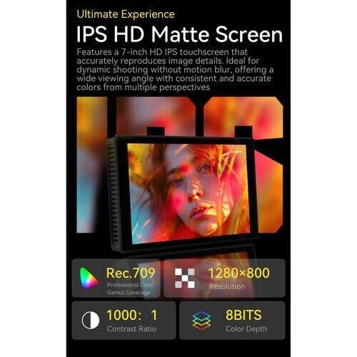Portkeys HD7T Kamera Monitörü | 7” Dokunmatik | 1000 NIT