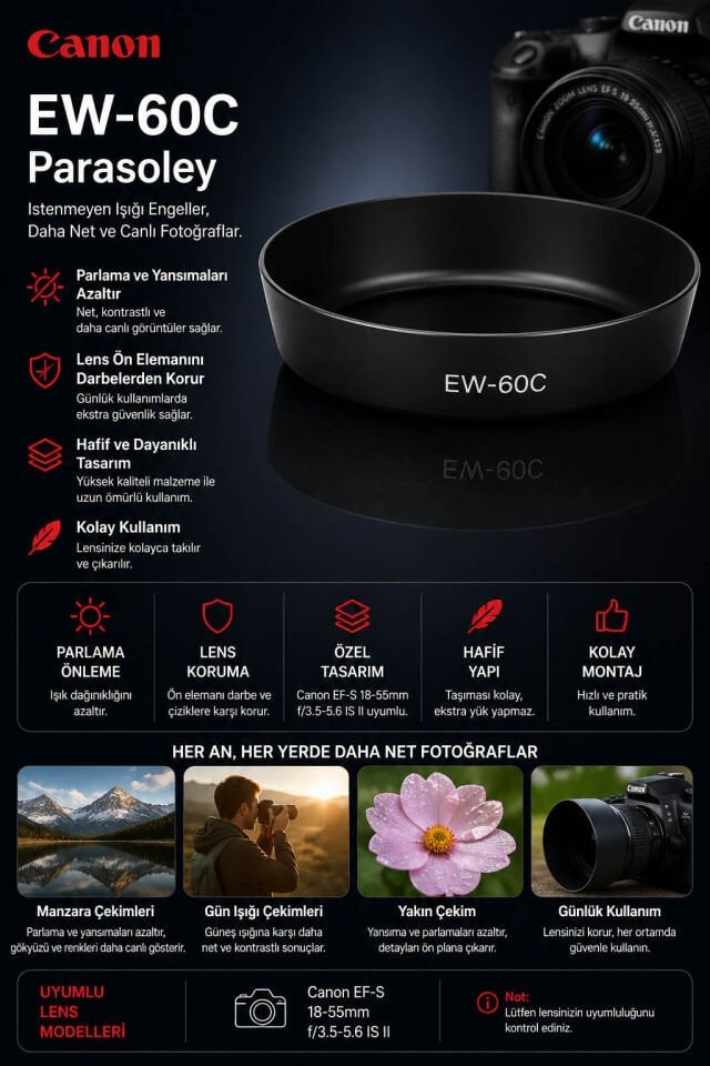 Canon EW-60C Parasoley | Lens Hood