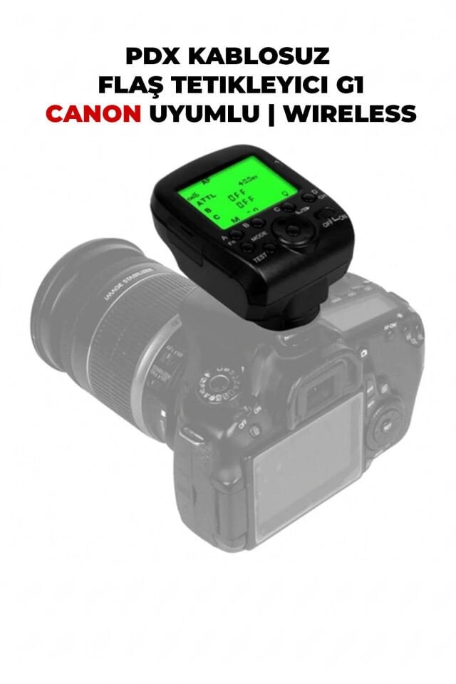 PDX Kablosuz Flaş Tetikleyici G1 | Canon Uyumlu | Wireless