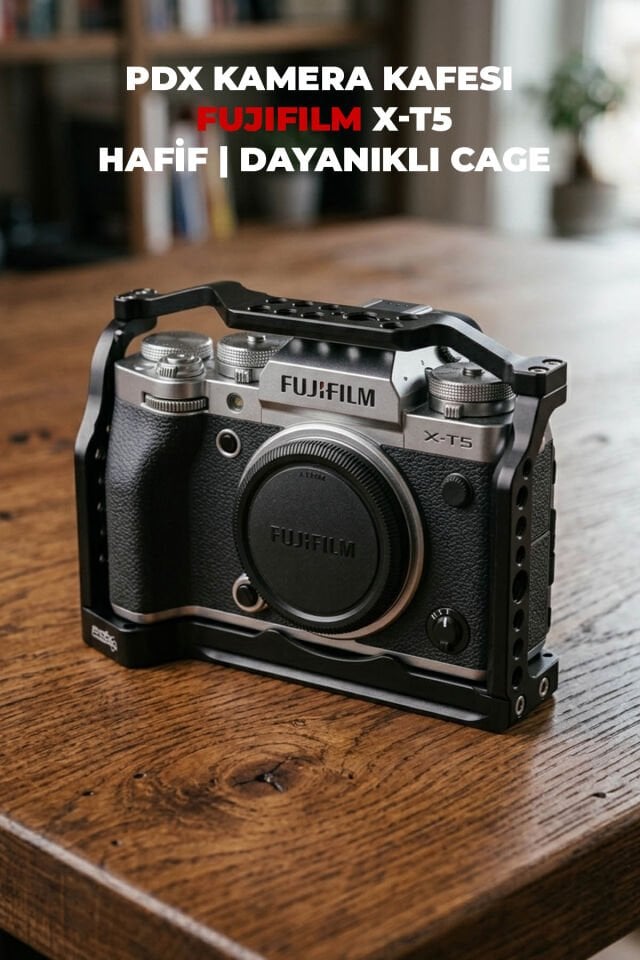 PDX Kamera Kafesi Fujifilm X-T5 | Hafif | Dayanıklı Cage