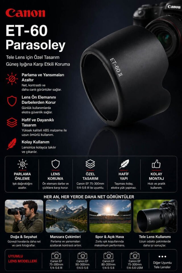 Canon ET-60 Parasoley | Lens Hood