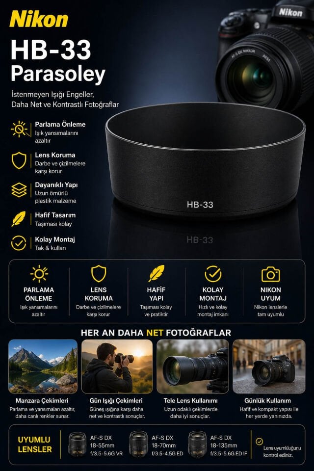 Nikon HB-33 Parasoley | Lens Hood