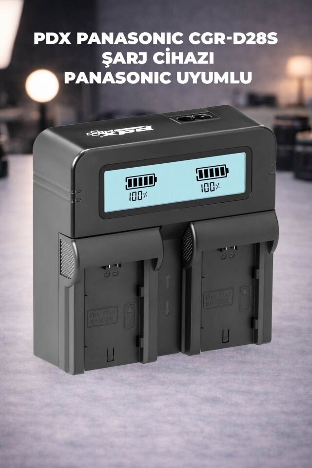 PDX Panasonic CGR-D28S İkili Şarj Cihazı | Panasonic Uyumlu