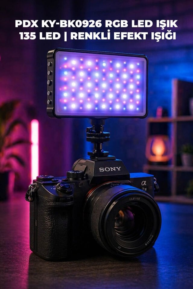 PDX KY-BK0926 RGB LED Işık | 135 LED | Renkli Efekt Işığı