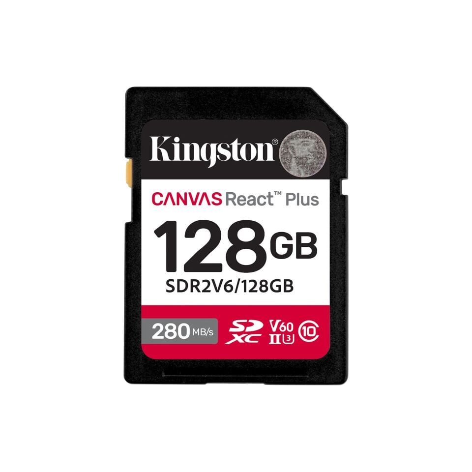 Kingston Canvas React Plus SD Kart 128GB | 4K V60