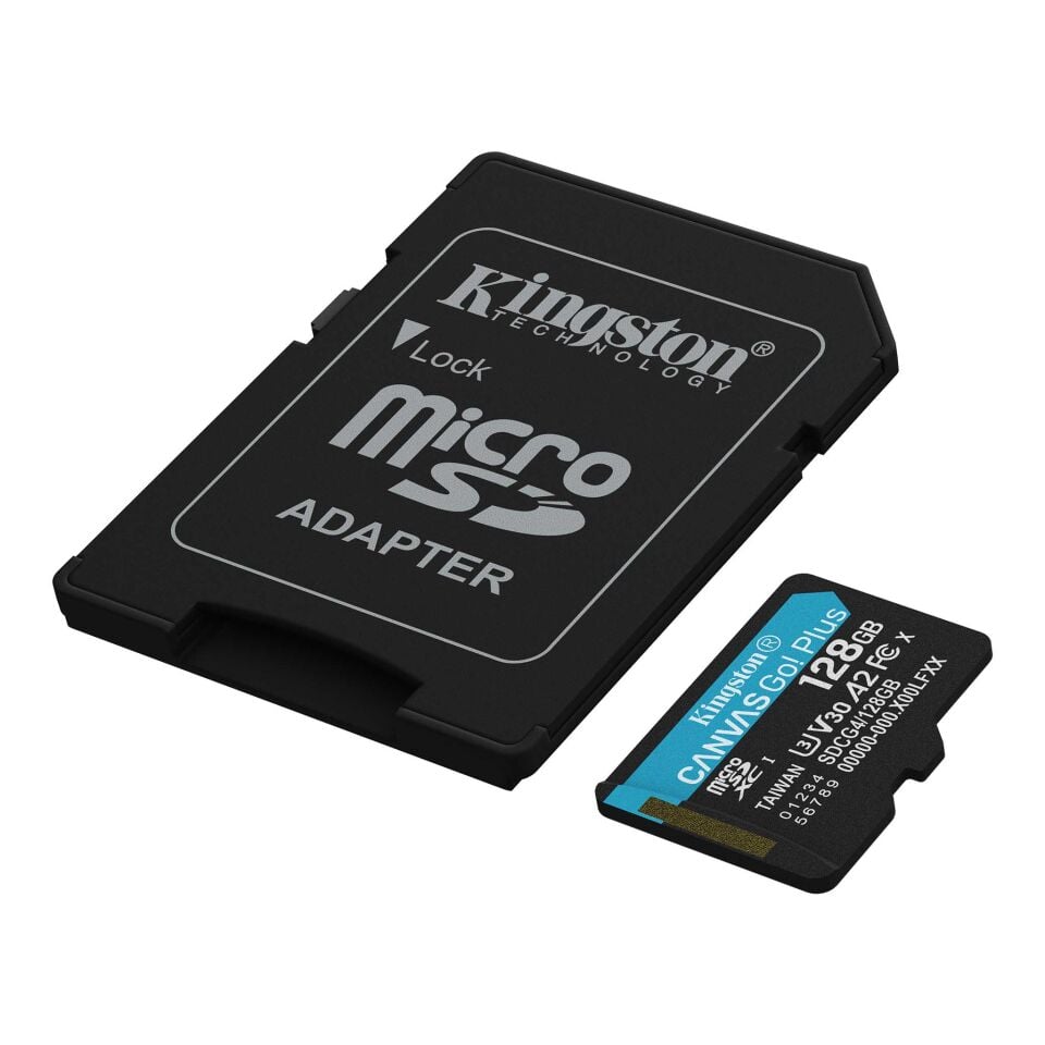 Kingston Canvas Go Plus microSD 128GB | 4K Uyumlu
