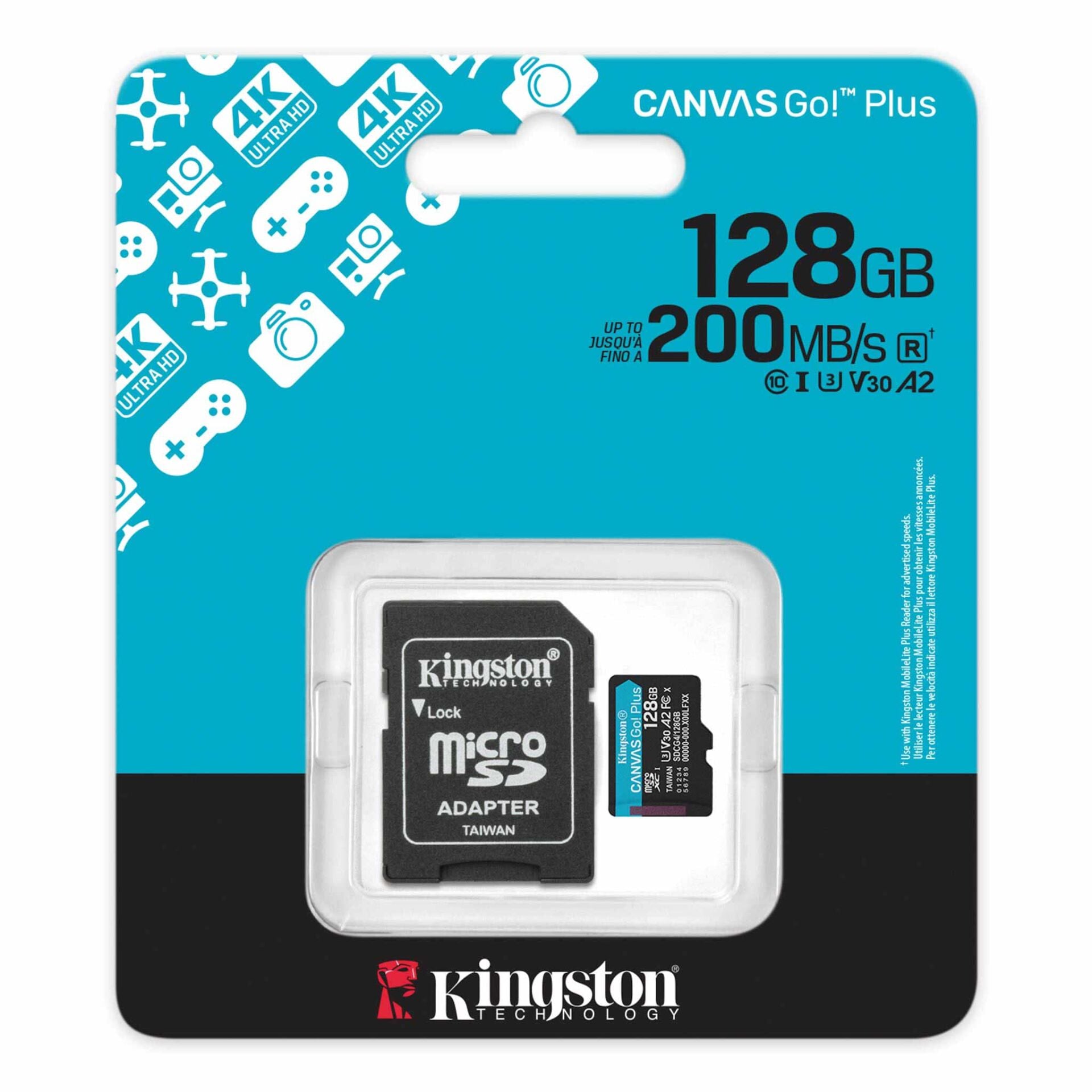 KINGSTON Kingston Canvas Go Plus microSD 128GB Hafıza Kartı Görsel 3