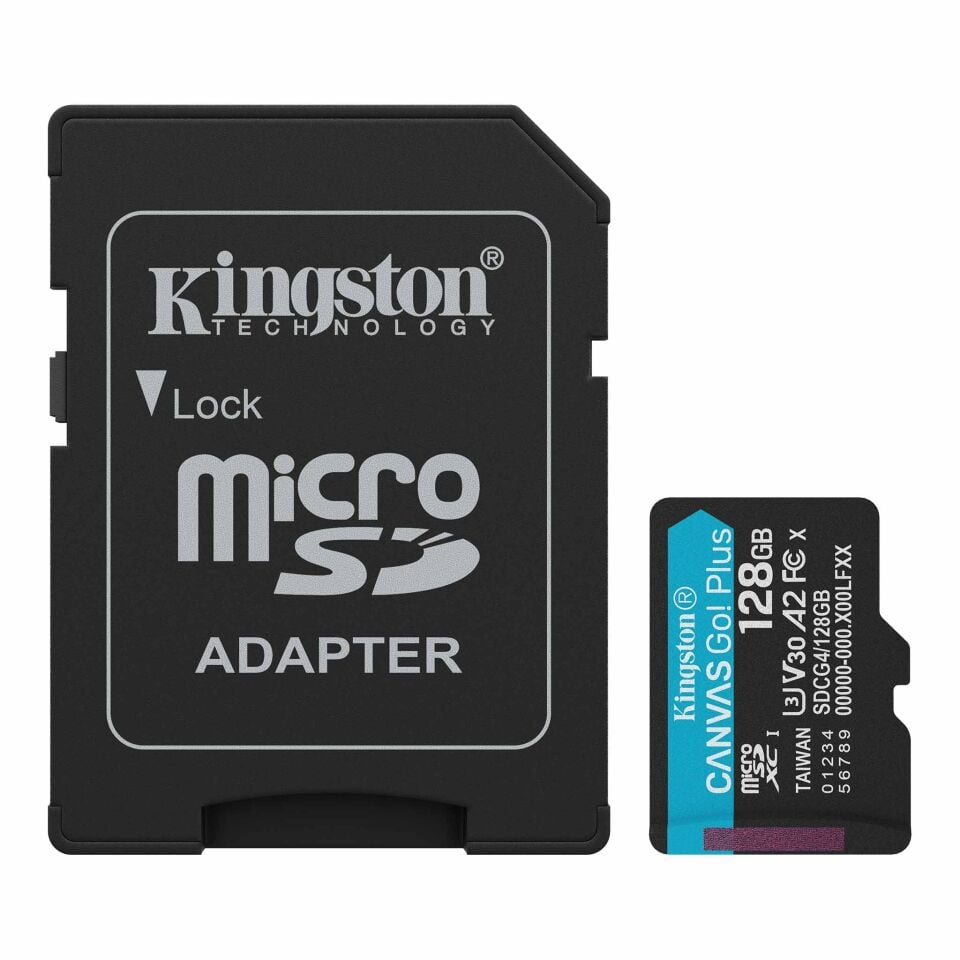 Kingston Canvas Go Plus microSD 128GB | 4K Uyumlu
