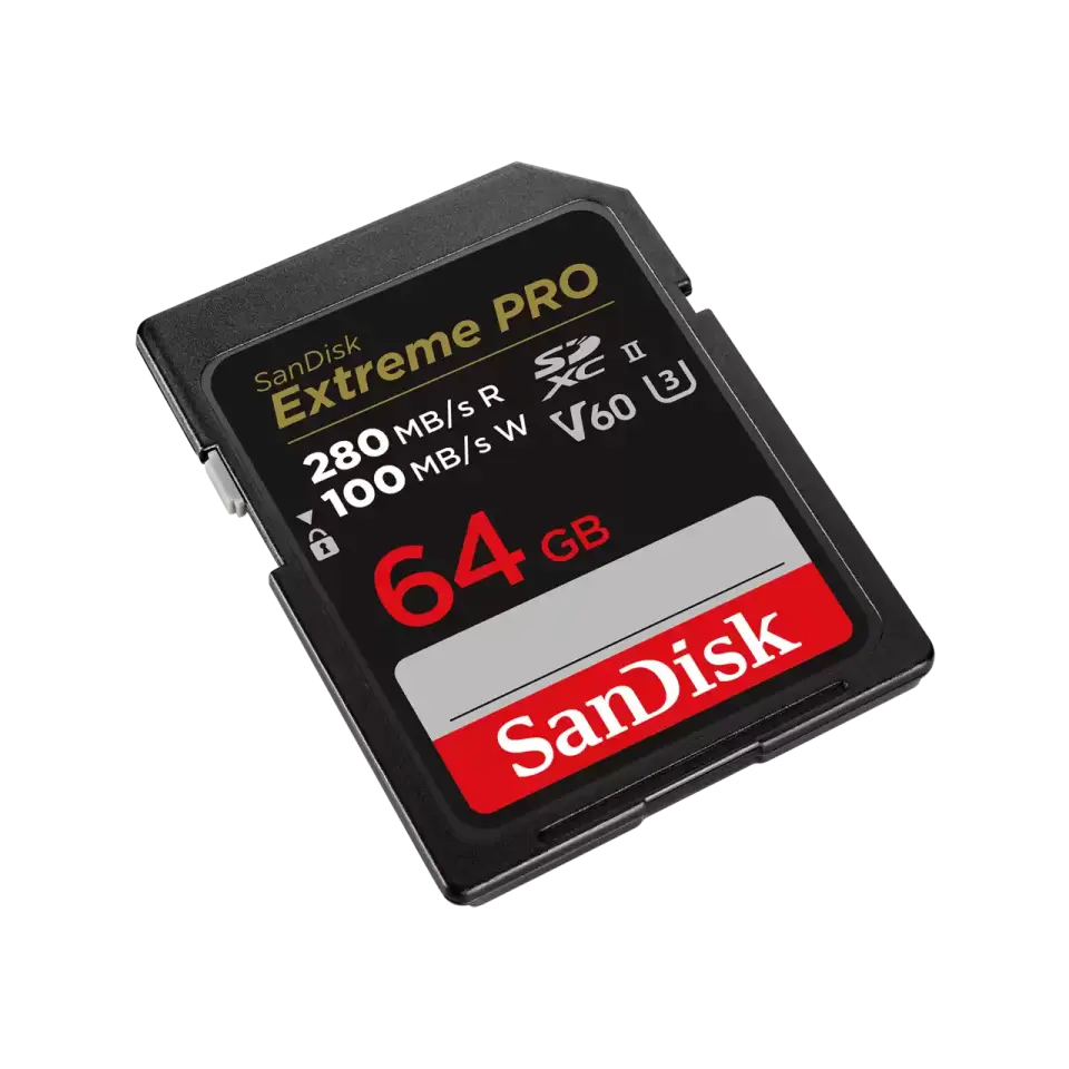 SanDisk Extreme PRO SDXC 64GB | UHS-II | 6K