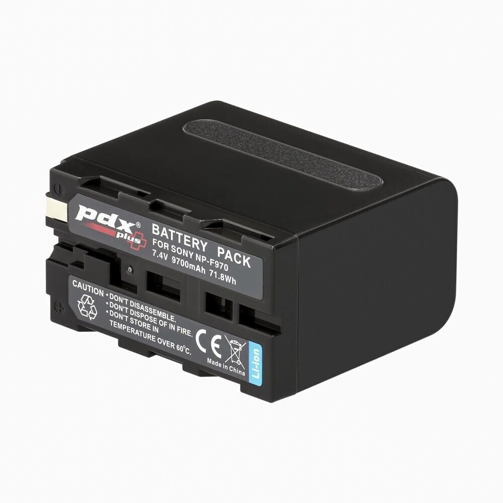 PDX Sony NP-F970 Batarya | 9700mAh | LED Göstergeli