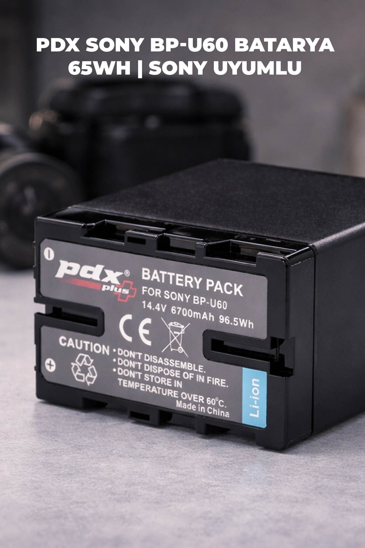 PDX PDX BP-U60 Sony Uyumlu Batarya Görsel 3