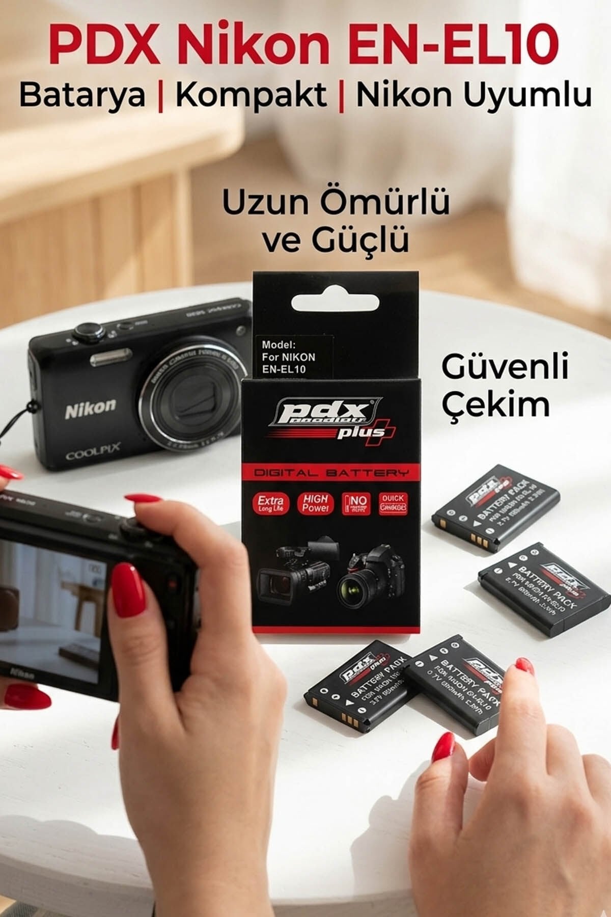 PDX PDX EN-EL10 Nikon Uyumlu Batarya Görsel 2