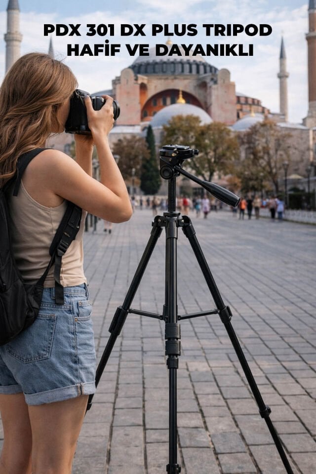 PDX 301 DX Plus Tripod | Hafif ve Dayanıklı | Günlük Kullanım