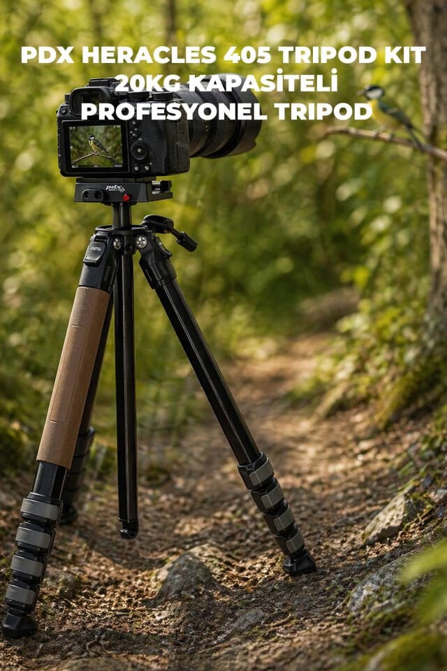 PDX Heracles 405 Tripod Kit | 20kg Kapasiteli Profesyonel Tripod