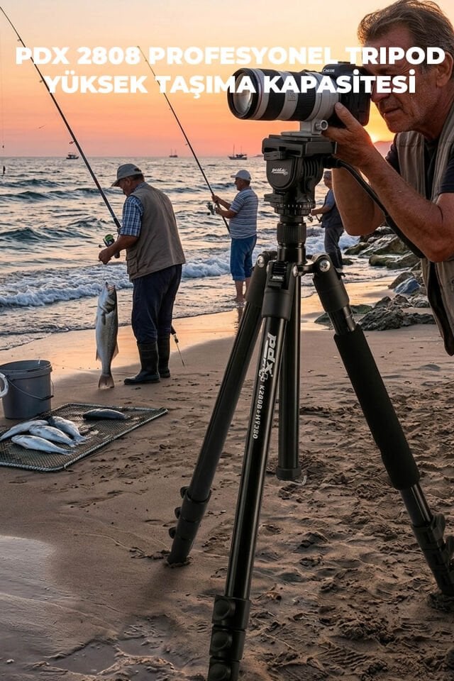 PDX 2808 Profesyonel Tripod | Yüksek Taşıma Kapasitesi | Stabil Çekim