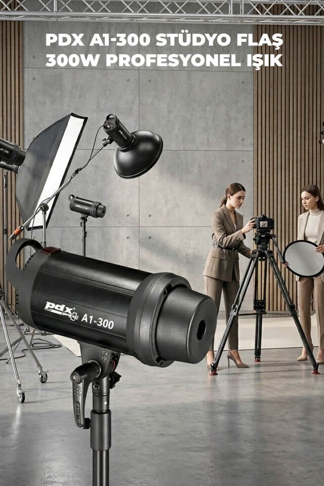 PDX A1-300 Stüdyo Flaş | 300W | Profesyonel Fotoğraf ve Video Işığı
