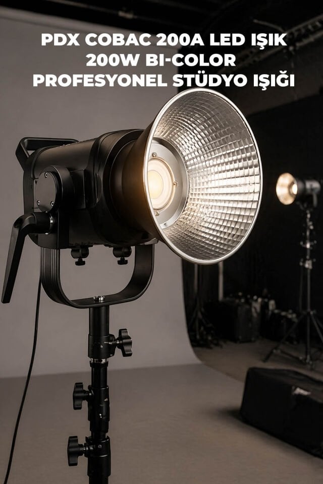 PDX COBAC 200A LED Işık | 200W | Bi-Color Profesyonel Stüdyo Işığı