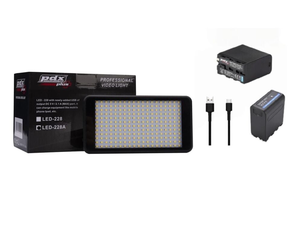 PDX 228A LED Işık | Bi-Color | Kompakt Panel