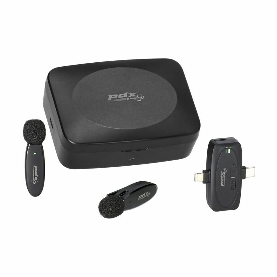 PDX PRO V10 Kablosuz Yaka Mikrofonu | İkili | Wireless