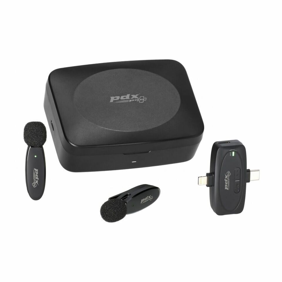 PDX PRO V10 Kablosuz Yaka Mikrofonu | İkili | Wireless
