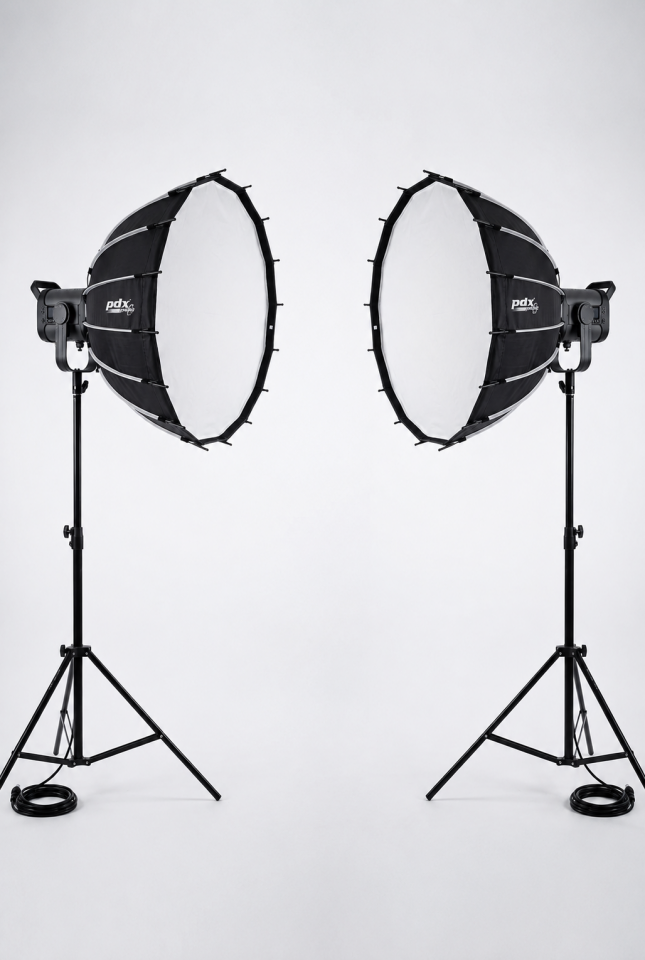 PDX Cobac 200  Softbox Stüdyo 2'li Işık Seti