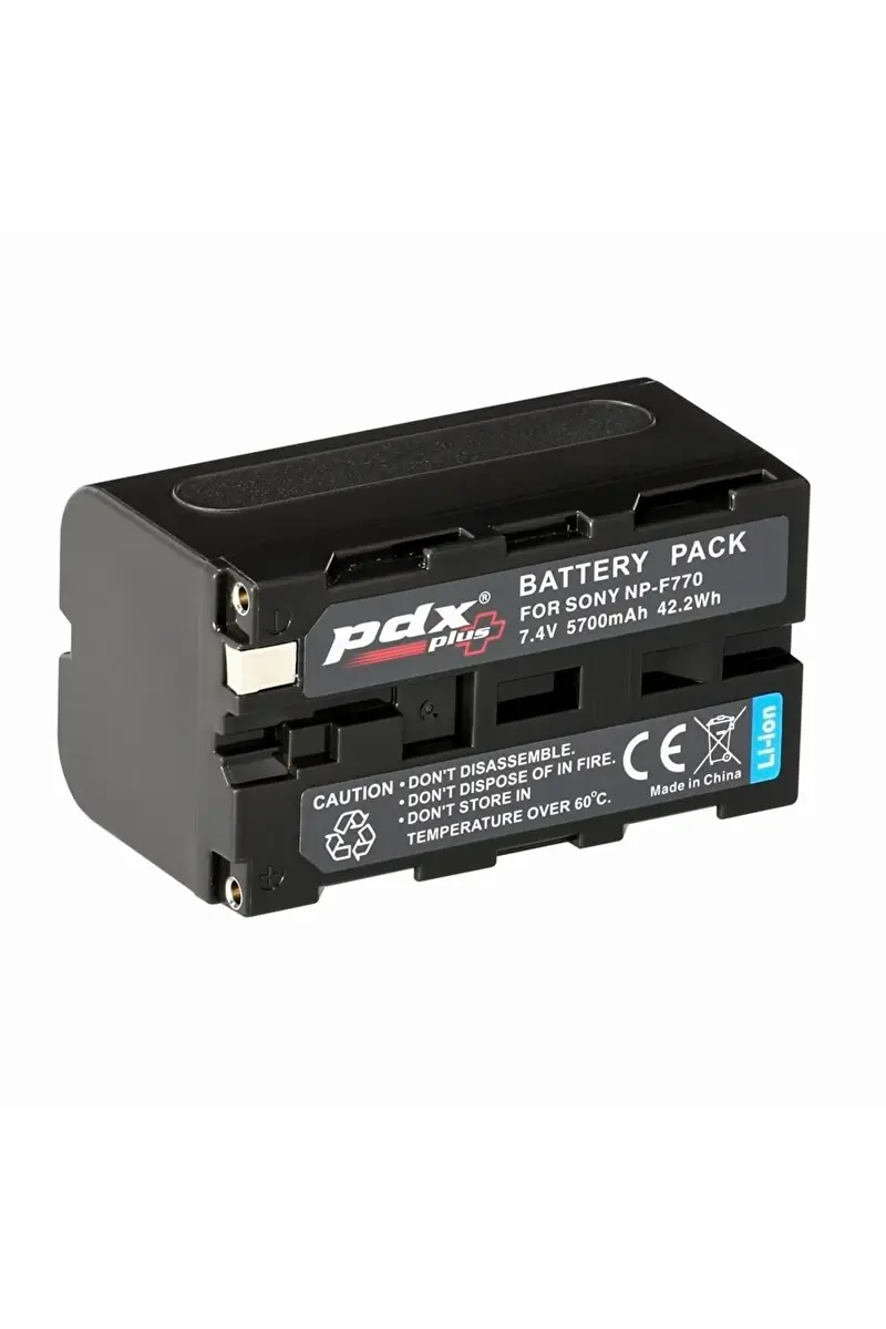 PDX NP-F770 Batarya | Yüksek Performans | Sony Uyumlu